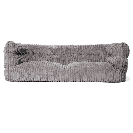 Louis Sækkestol Sofa 3 pers - Ultraplysfløjl Grå 01