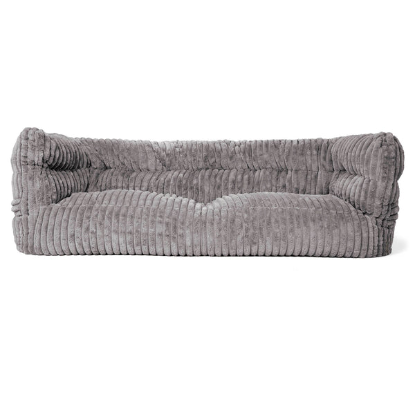 Louis Sækkestol Sofa 3 pers - Ultraplysfløjl Grå 01