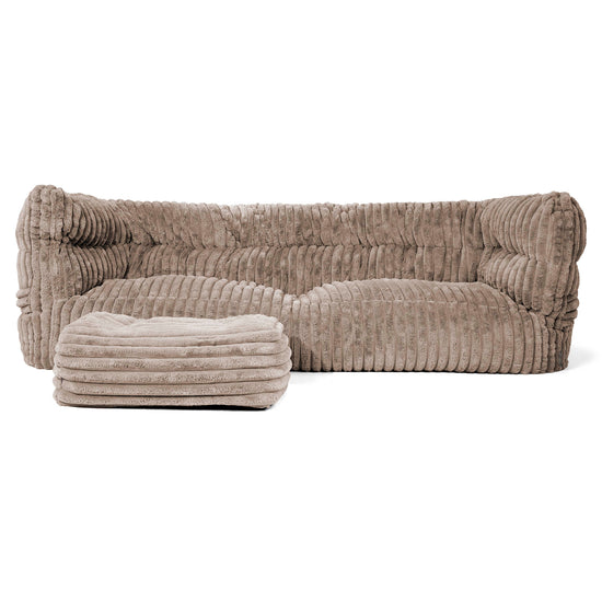 Louis Sækkestol Sofa 3 pers - Ultraplysfløjl Mink 02