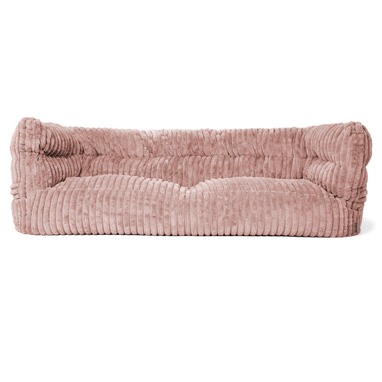 Louis Sækkestol Sofa 3 pers - Ultraplysfløjl Støvet Lyserød 01