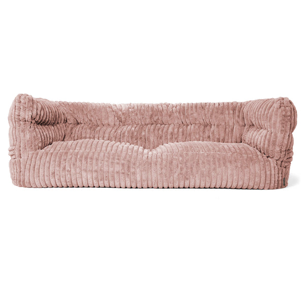 Louis Sækkestol Sofa 3 pers - Ultraplysfløjl Støvet Lyserød 01
