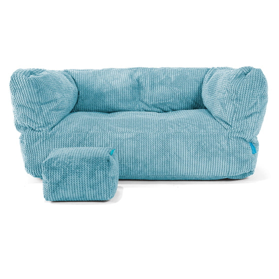 Albert Børnesofa 2-6 år - Pom Pom Turkis Blå 02