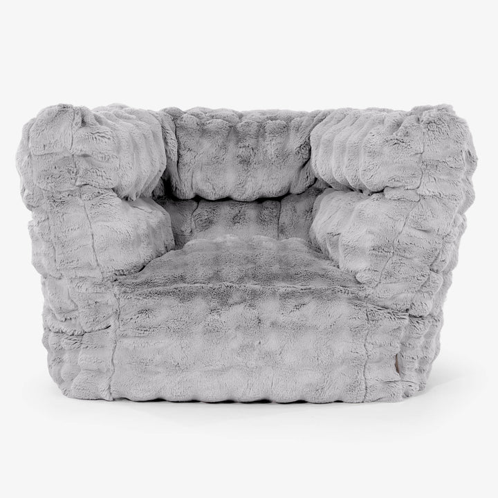 Albert Lænestol 2.0 - Imiteret Pels Bubble Grå 01