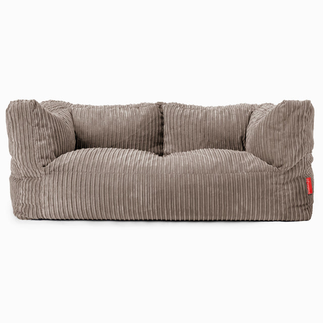 Albert Sækkestol Sofa 2 pers - Klassisk Jernbanefløjl Duegrå 01
