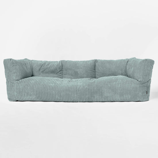 Albert Sækkestol Sofa 3 pers - Klassisk Jernbanefløjl Mintgrøn 01
