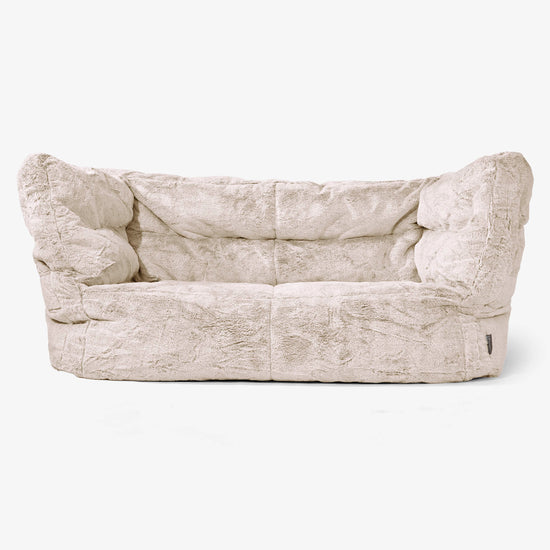 Albert Sækkestol Sofa 2 pers 2.0 - Imiteret Kaninpels Gyldenbrun 01