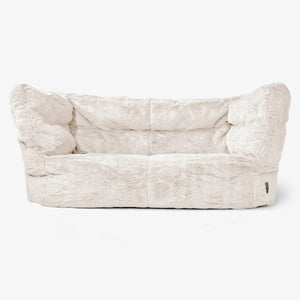 Albert Sækkestol Sofa 2 pers 2.0 - Imiteret Kaninpels Hvid