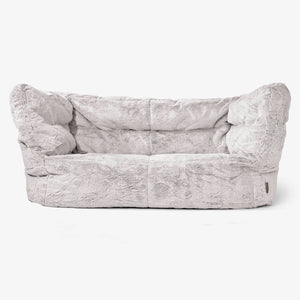 Albert Sækkestol Sofa 2 pers 2.0 - Imiteret Kaninpels Lysegrå