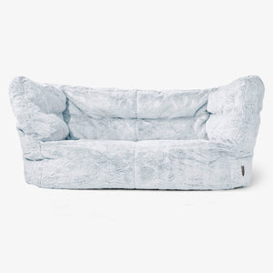 Albert Sækkestol Sofa 2 pers 2.0 - Imiteret Kaninpels Støvet Blå