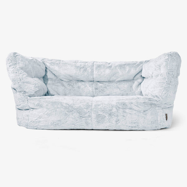 Albert Sækkestol Sofa 2 pers 2.0 - Imiteret Kaninpels Støvet Blå 01