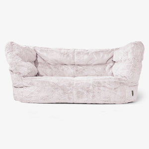 Albert Sækkestol Sofa 2 pers 2.0 - Imiteret Kaninpels Støvet Lyserød