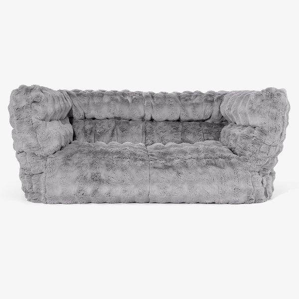 Albert Sækkestol Sofa 2 pers 2.0 - Imiteret Pels Bubble Grå 01