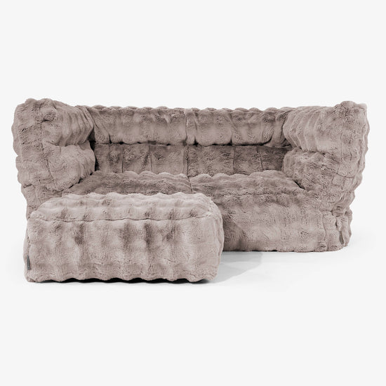 Albert Sækkestol Sofa 2 pers 2.0 - Imiteret Pels Bubble Mink 02