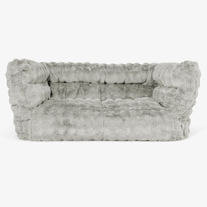 Albert Sækkestol Sofa 2 pers 2.0 - Imiteret Pels Bubble Salviegrøn
