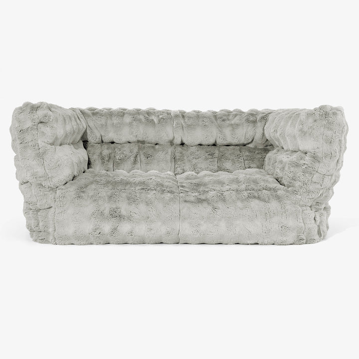 Albert Sækkestol Sofa 2 pers 2.0 - Imiteret Pels Bubble Salviegrøn 01