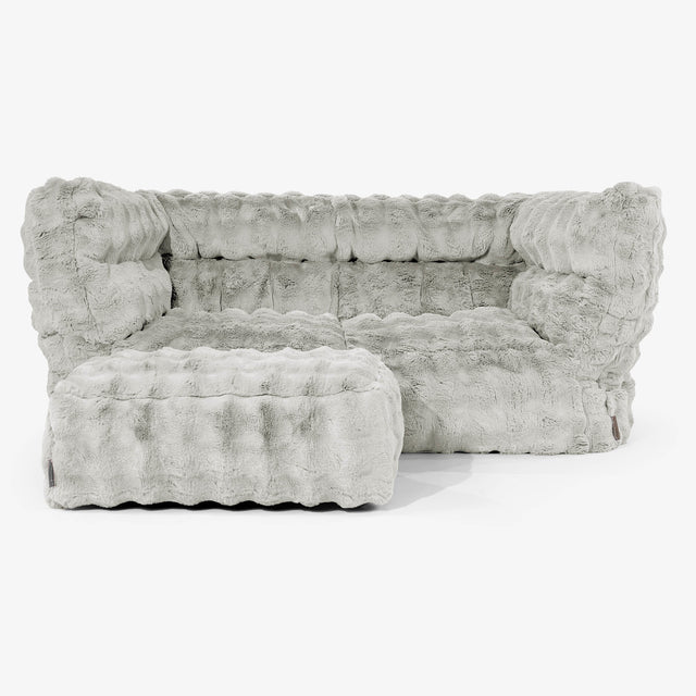 Albert Sækkestol Sofa 2 pers 2.0 - Imiteret Pels Bubble Salviegrøn 02