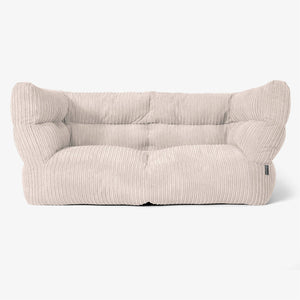 Albert Sækkestol Sofa 2 pers 2.0 - Klassisk Jernbanefløjl Elfenben
