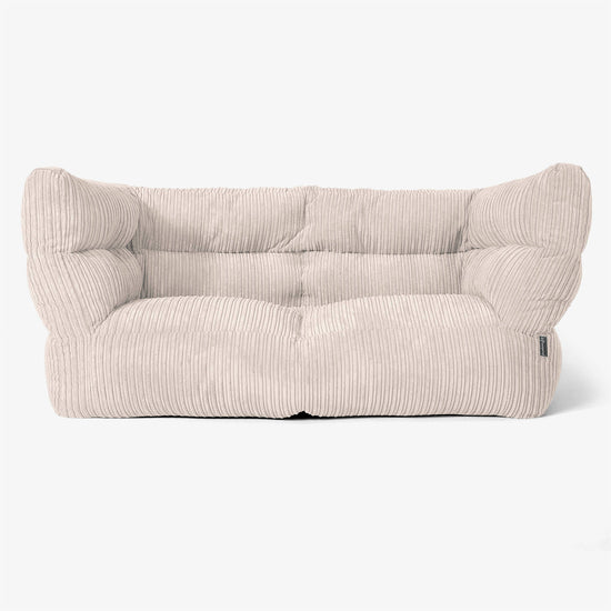 Albert Sækkestol Sofa 2 pers 2.0 - Klassisk Jernbanefløjl Elfenben 01