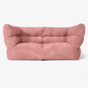 Albert Sækkestol Sofa 2 pers 2.0 - Klassisk Jernbanefløjl Fersken