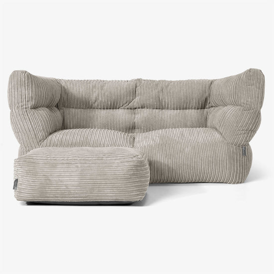 Albert Sækkestol Sofa 2 pers 2.0 - Klassisk Jernbanefløjl Mink 02