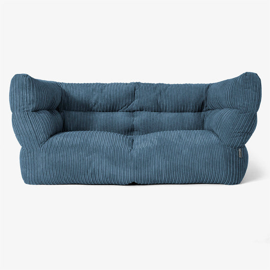 Albert Sækkestol Sofa 2 pers 2.0 - Klassisk Jernbanefløjl Navy 01