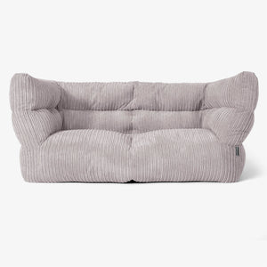Albert Sækkestol Sofa 2 pers 2.0 - Klassisk Jernbanefløjl Sølvgrå
