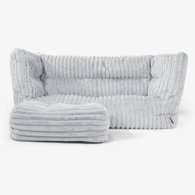 Albert Sækkestol Sofa 2 pers 2.0 - Ultraplysfløjl Andeægblå 02