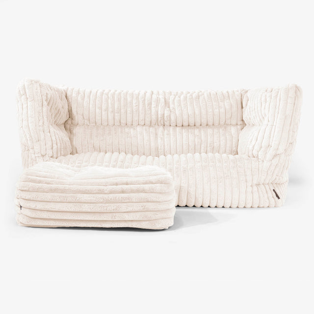 Albert Sækkestol Sofa 2 pers 2.0 - Ultraplysfløjl Cremefarvet 02