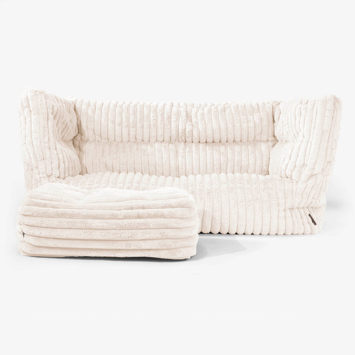 Albert Sækkestol Sofa 2 pers 2.0 - Ultraplysfløjl Cremefarvet 02