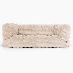 Albert Sækkestol Sofa 2 pers - Imiteret Pels Bubble Cremefarvet