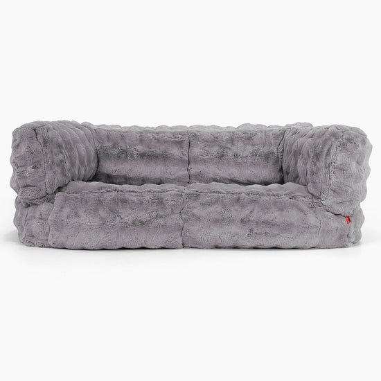 Albert Sækkestol Sofa 2 pers-Imiteret Pels Bubble Grå 01