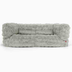 Albert Sækkestol Sofa 2 pers - Imiteret Pels Bubble Salviegrøn