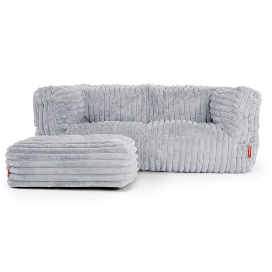 Albert Sækkestol Sofa 2 pers - Ultraplysfløjl Andeægblå 02