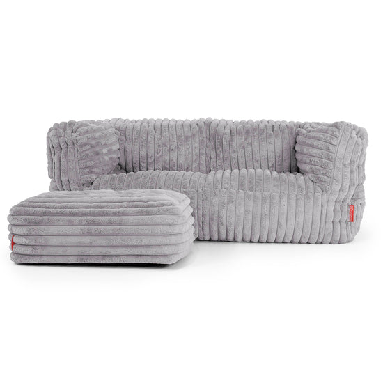 Albert Sækkestol Sofa 2 pers - Ultraplysfløjl Grå 02