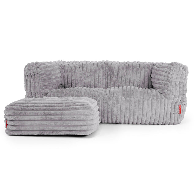 Albert Sækkestol Sofa 2 pers - Ultraplysfløjl Grå 02