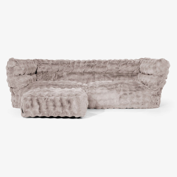 Albert Sækkestol Sofa 3 pers 2.0 - Imiteret Pels Bubble Mink 02