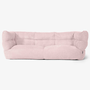 Albert Sækkestol Sofa 3 pers 2.0 - Klassisk Jernbanefløjl Blush Lyserød