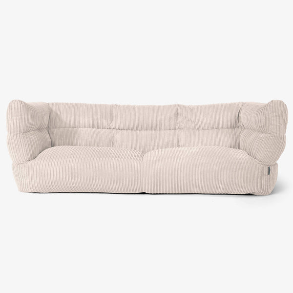 Albert Sækkestol Sofa 3 pers 2.0 - Klassisk Jernbanefløjl Elfenben 01
