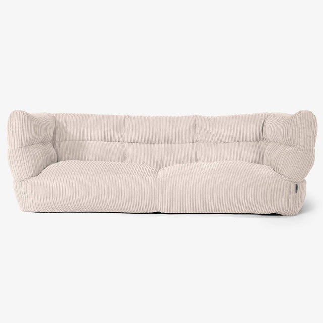 Albert Sækkestol Sofa 3 pers 2.0 - Klassisk Jernbanefløjl Elfenben 01