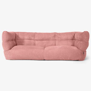 Albert Sækkestol Sofa 3 pers 2.0 - Klassisk Jernbanefløjl Fersken