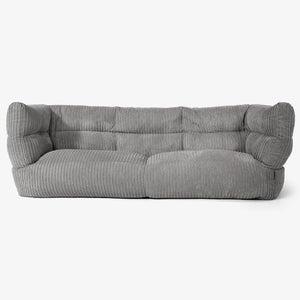 Albert Sækkestol Sofa 3 pers 2.0 - Klassisk Jernbanefløjl Grafit Grå