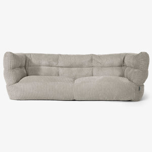 Albert Sækkestol Sofa 3 pers 2.0 - Klassisk Jernbanefløjl Mink
