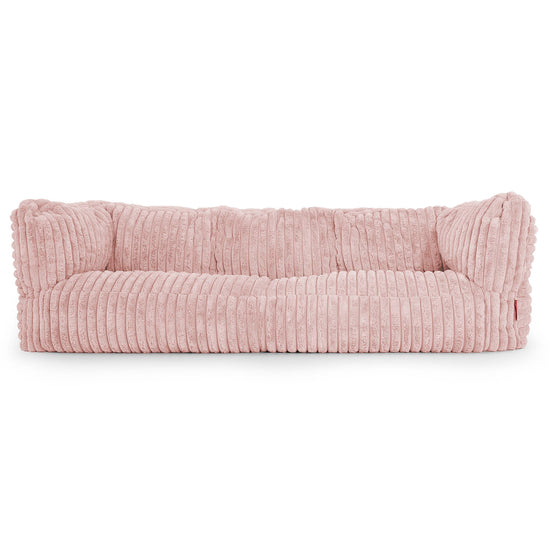 Albert Sækkestol Sofa 3 pers - Ultraplysfløjl Støvet Lyserød 01