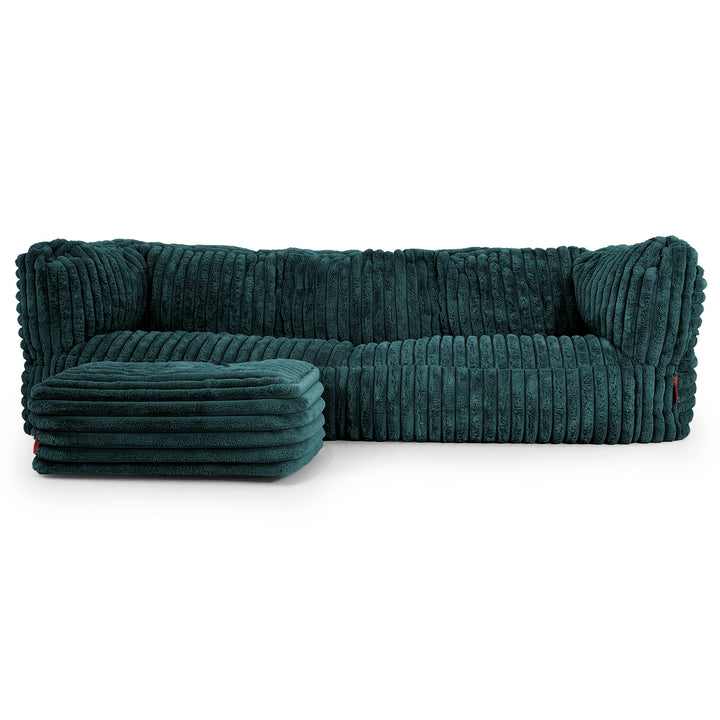 Albert Sækkestol Sofa 3 pers - Ultraplysfløjl Turkis 02