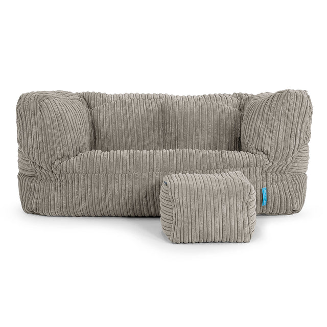 Albert Børnesofa 2-6 år - Klassisk Jernbanefløjl Mink 02