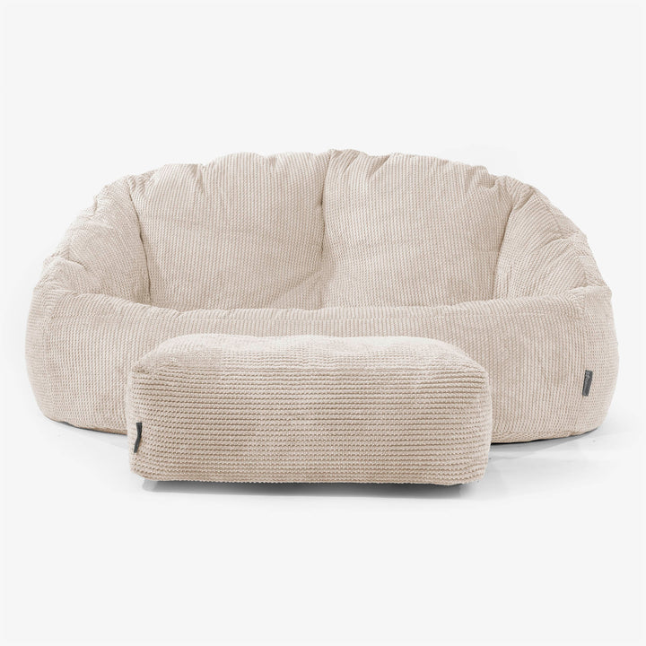Bubble-sækkesofa - Pom Pom Cremefarvet 02