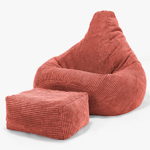 Gamer Sækkestol - Pom Pom Græskarorange