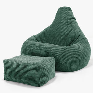 Gamer Sækkestol - Pom Pom Mosgrøn