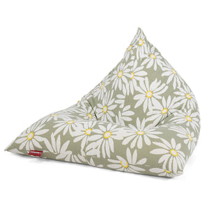 Gaming Sækkestol - Strikket Blomstret Mynte