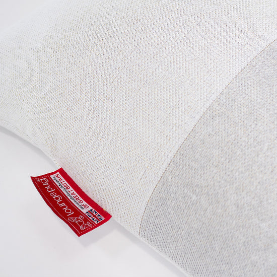 Gaming Sækkestol - Strikket Farveblok Grå 02